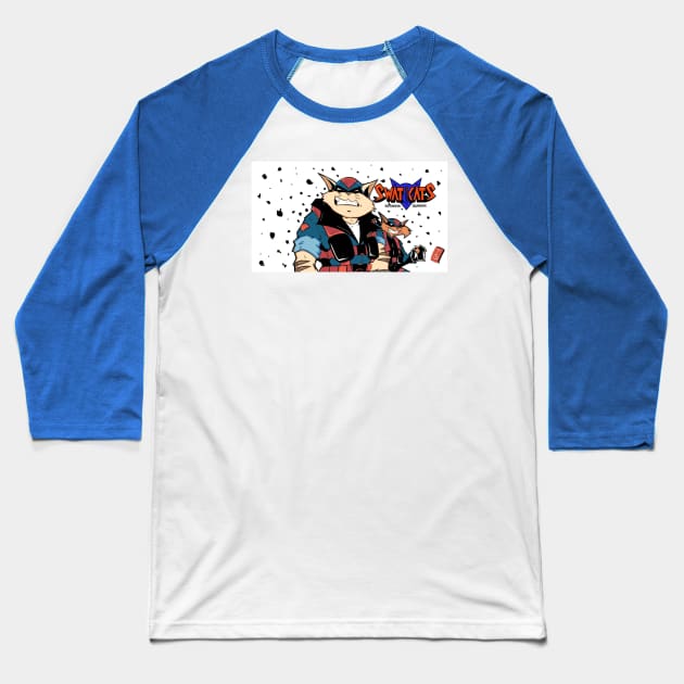 Swat Kats Baseball T-Shirt by Tazartist